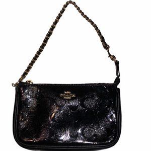 *HOST PICK*Black Coach Mini Patent leather Handbag